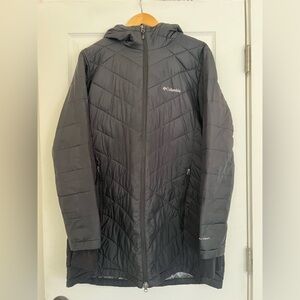Columbia Charcoal Quilted Hooded Jacket